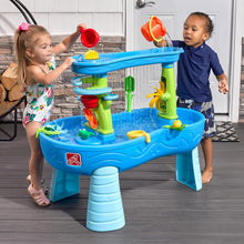 Load image into Gallery viewer, Rain Shower Splash Table d'eau avec 13 Accessoires - Bleu &amp; Vert | Table Jeux d'eau | Table d檃ctivit pour Le Jardin,Table Activit Eau | Table d'eau Extrieur