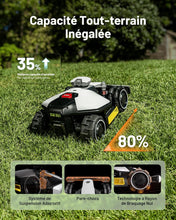 Load image into Gallery viewer, MAMMOTION LUBA Mini AWD 1500 Robot Tondeuse sans Fil Périphérique, NetRTK+Vision, Aucune Antenne RTK Requise, Recommandé 1500m², Max. 1800m², Pentes à 80%, avec Module 4G
