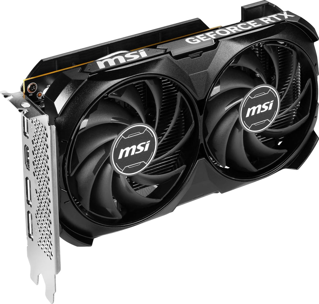 MSI Gaming Carte Graphique GeForce RTX 4060 8 Go GDRR6 128-bit HDMI/DP NVLink avec Ventilateur Torx 4.0 Carte Graphique avec Architecture Ada Lovelace (RTX 4060 Ventus 2X Black 8G OC)