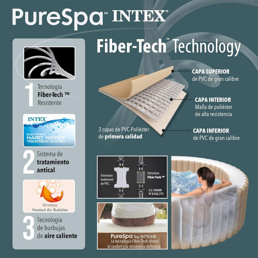 Intex Pure Spa Sahara 6 Places 28428EX Beige