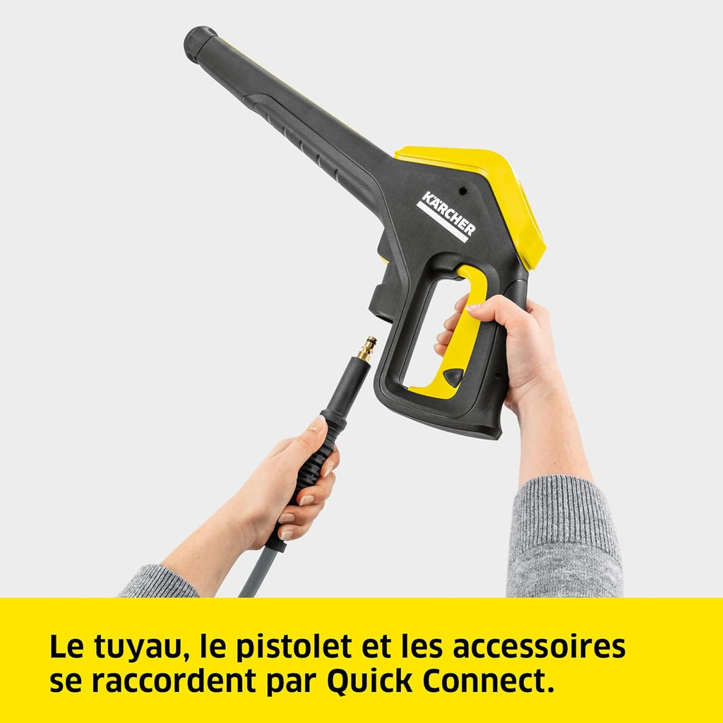 Kärcher Nettoyeur Haute Pression K 4 Power Control Flex Home,Pression : max. 130 bar,Débit : 420 l/h,Surface : 30 m²/h,Poids : 11,5 kg,Pistolet Haute Pression,Rotabuse,Lance,Home Kit