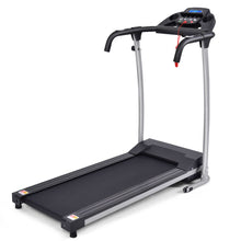 Load image into Gallery viewer, Tapis de Course lectrique Pliable avec cran et Moniteur de Frquence Cardiaque avec Vitesse de 1  10 km/h et 12 Programmes Noir -