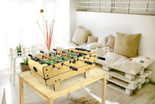 Load image into Gallery viewer, Leomark Table de Babyfoot 4 in 1 Multifonctionnel Jeu de Football,Bilard, Tenis, Hockey Baby-Foot, Baby Foot Table En Bois Jeu de Football Petite Taille Universel