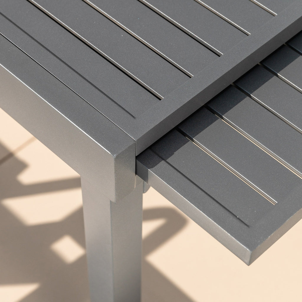 Table de jardin extensible aluminium 12 places (200/320 x 100 cm) Murano Gris anthracite - Action-sport36 -