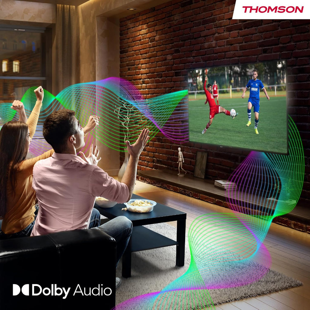THOMSON 32 Pouces (82 cm) HD LED Fire TV mit Alexa-Sprachsteuerung AirPlay Triple Tuner(Câble-Satellite-Antenne) Bluetooth 5.0 HDMI USB-Anschlüsse AV in CI USB – 32HF2S34