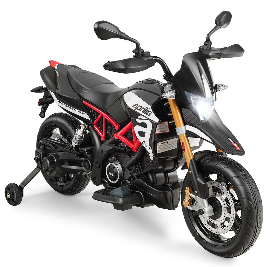Moto Electrique pour Enfants 12V avec Lumires LED Musique MP3 Roues Antidrapantes pour Garons et Filles 37 95 mois -