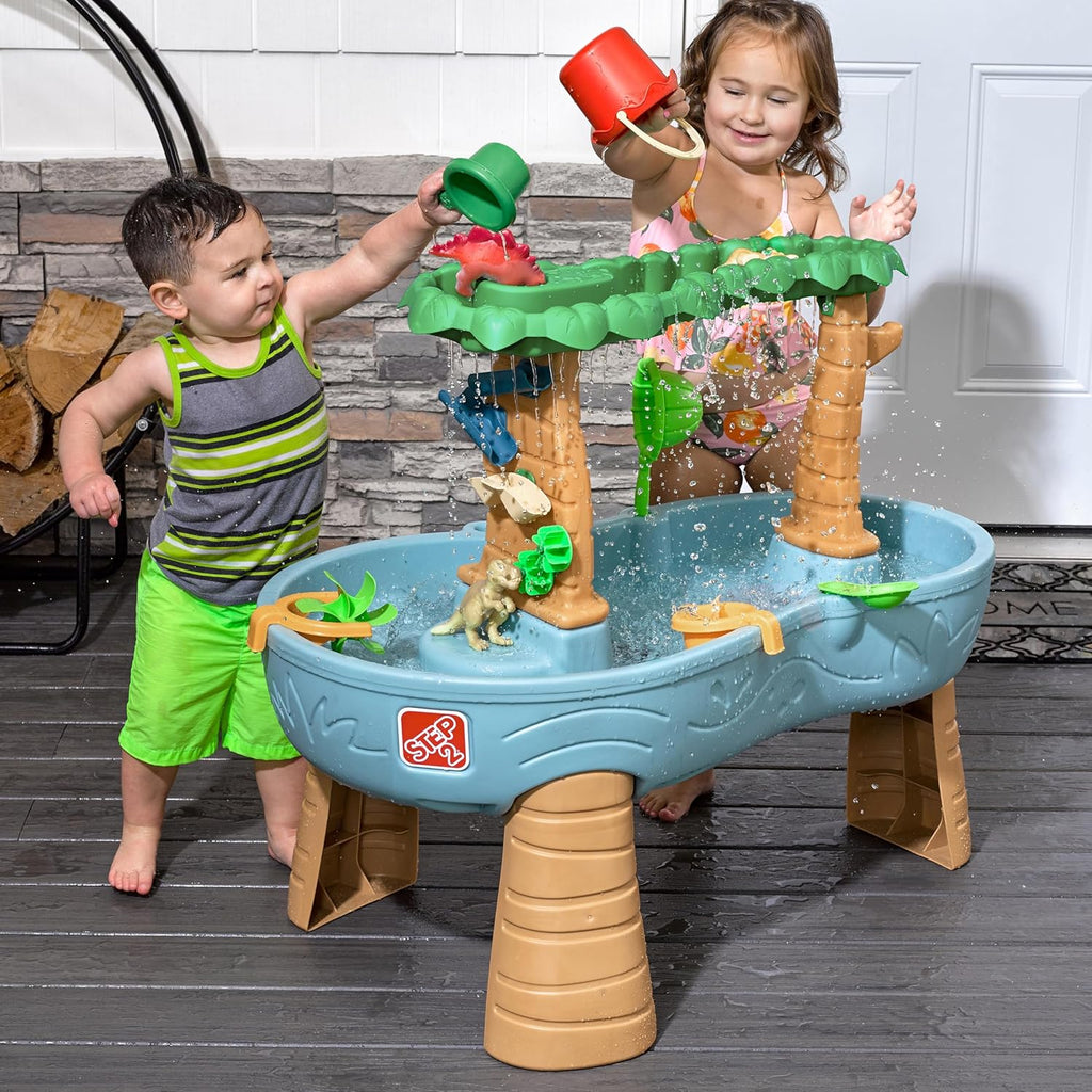 Rain Shower Splash Table d'eau avec 13 Accessoires - Bleu & Vert | Table Jeux d'eau | Table d檃ctivit pour Le Jardin,Table Activit Eau | Table d'eau Extrieur