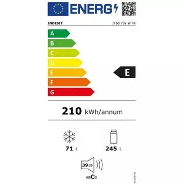 Réfrigérateur combinéINDESITIT60732WFR