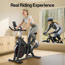 Load image into Gallery viewer, Pasyou VéLo D'Appartement Avec RéSistance MagnéTique, VéLo De Fitness, EntraîNement Cardio En Salle Velo Spinning, Stationnaires à La Maison Avec Moniteur, Support De Tablette