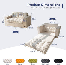 Load image into Gallery viewer, MAXYOYO Canapé-lit Convertible, Matelas Pliable Adulte Convertible Canapé-lit avec 2 Oreillers, Lit d'Appoint Surface de Couchage 101x196CM, Canapé pour Salon, Chambre à Coucher
