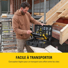 Load image into Gallery viewer, STANLEY Valise de Maintenance 142 Pièces - Pinces et Coupe-Touts, Clé à Molette, Niveau, Mesure, Tournevis, Scie à Métaux, Cutter, Marteau, Outils pour Serrage-Vissage STMT98109-1