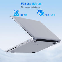 Load image into Gallery viewer, Ordinateur Portable 14 1" Pouces laptop 6 Go de RAM 128 Go de SSD N4000 Celeron Dual-Core Wi-Fi Bluetooth 2 4/5 0G 1366 * 768 IPS Design sans Ventilateur Inclus une Souris Clavier à Membrane.