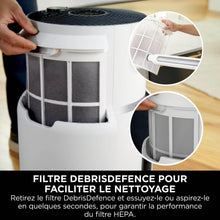 Load image into Gallery viewer, Shark NeverChange jusqu'à 5 ans Purificateur d'air MAX intérieur, Couvre 130m², Filtre HEPA 5 ans, Capture 99,97% allergènes, Mode automatique, Silencieux, LED, Blanc HP300EU
