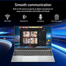 Load image into Gallery viewer, Ordinateur Portable 15 6 Pouces PC Portable Celeron N5095 CPU 16Go RAM 512Go SSD Laptop Win11 FHD 1920 x 1080 Rétroéclairé &amp; Déverrouillage Empreinte Webca Wi-FI 5 BT4.2 USB 3.0 * 2