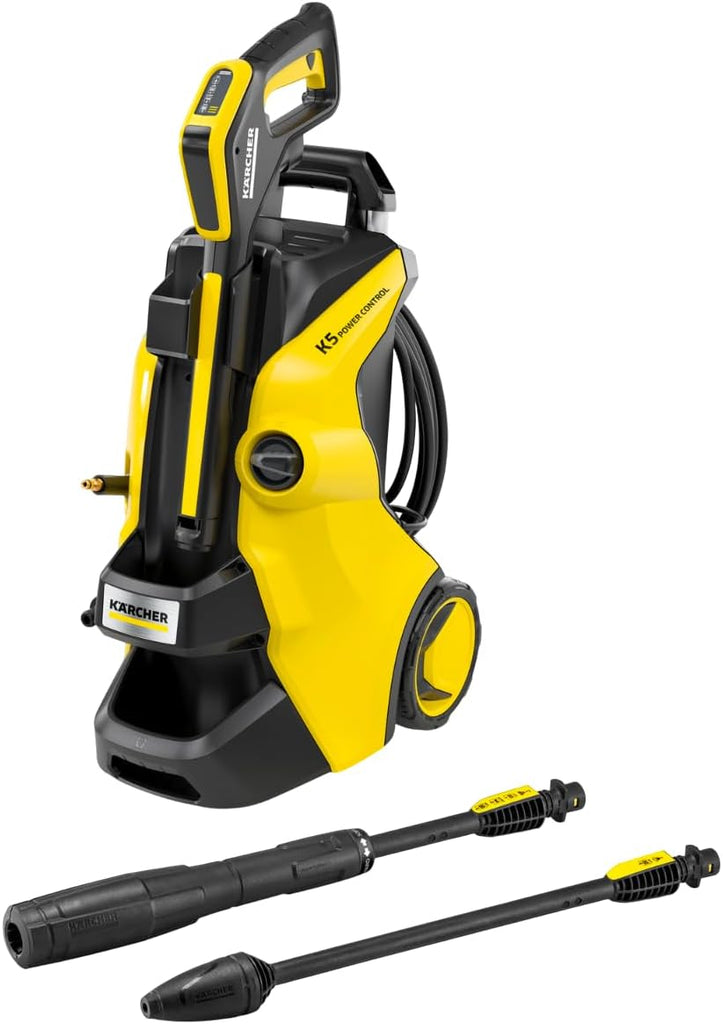 Kärcher Nettoyeur Haute Pression K 5 Power Control, Pression : Max. 145 Bar, Débit : 500 l/h, Surface : 40 m²/h, Filtre à Eau, Poids : 13 kg, Flexible et Pistolet Haute Pression, Rotabuse, Lance