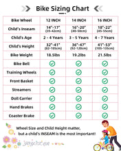 Load image into Gallery viewer, Bicicletta per bambini Little Daisy 14 pollici per ragazze -