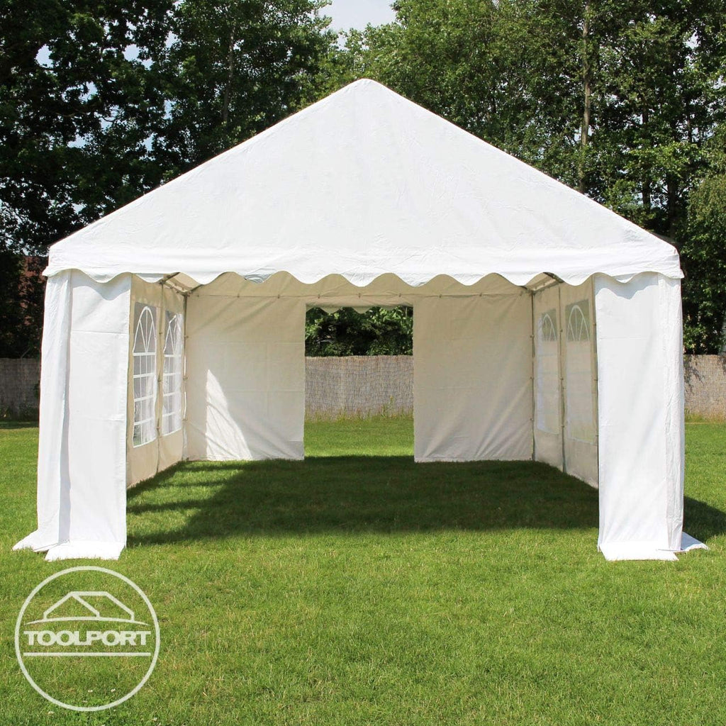 TOOLPORT 3x6 m Tente de réception/Barnum Gris-Blanc Toile de Haute qualité PVC 700 N