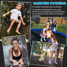 Load image into Gallery viewer, Trampoline d'Extrieur 脴366 cm Trampoline avec Panier de Basket Filet de Protection Trampoline pour Enfants et Adultes -