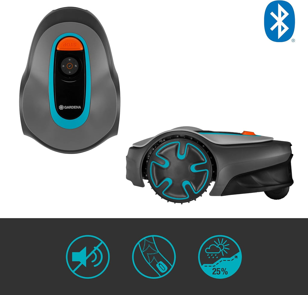 Tondeuse robot SILENO minimo 250 m² : Tondeuse intelligente avec connectivité optimale Programmable avec l'application Bluetooth® ,Version FR/NL (15201-26)