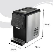 Load image into Gallery viewer, Machine à Glaçons 27kg/24h Machine à Pépites à Affichage LED de Comptoir avec Capteur Infrarouge et Autonettoyant Stockage de glace : 4 kg -