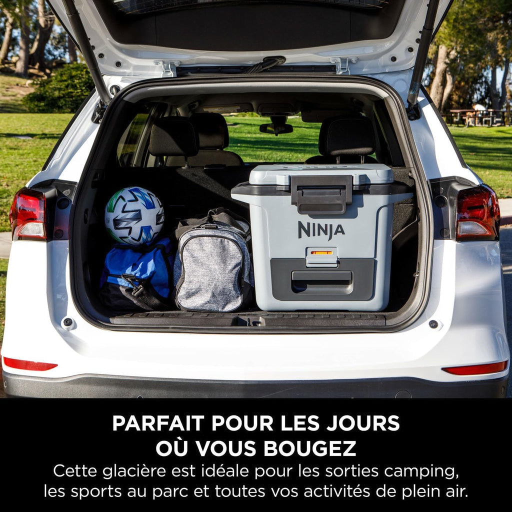 Ninja FrostVault Hard Cooler Glacière de Haute qualité, Conserve la Glace Jusqu' Jours, tiroir Rangement Sec intégré à température de réfrigérateur