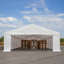 Load image into Gallery viewer, TOOLPORT Tente de Stockage 6x12 m abri bâche PVC 700 N imperméable Blanc