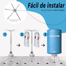 Load image into Gallery viewer, Secamatic Turbo Plus de Xsquo Useful Tech - Séchoir à linge portable sans frottement par air chaud de 1000 W
