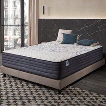 Load image into Gallery viewer, NATURALEX - Matelas PerfectSleep 140x190 cm - 30 cm - Soutien Mousse à mémoire de Forme - Accueil Blue Latex - Confort Ferme - Respirant - 7 Zones - Réversible - Haute Densité - Fabriqué en Europe