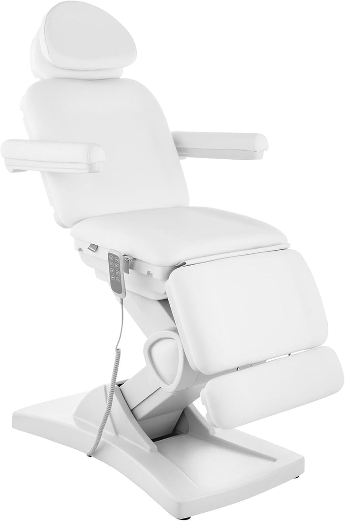 Physa Fauteuil Esthétique Cosmétique Table De Massage Lit Esthétique Physa Bolzano White (Électrique, 4 Moteurs, 150 kg Max, Blanc)