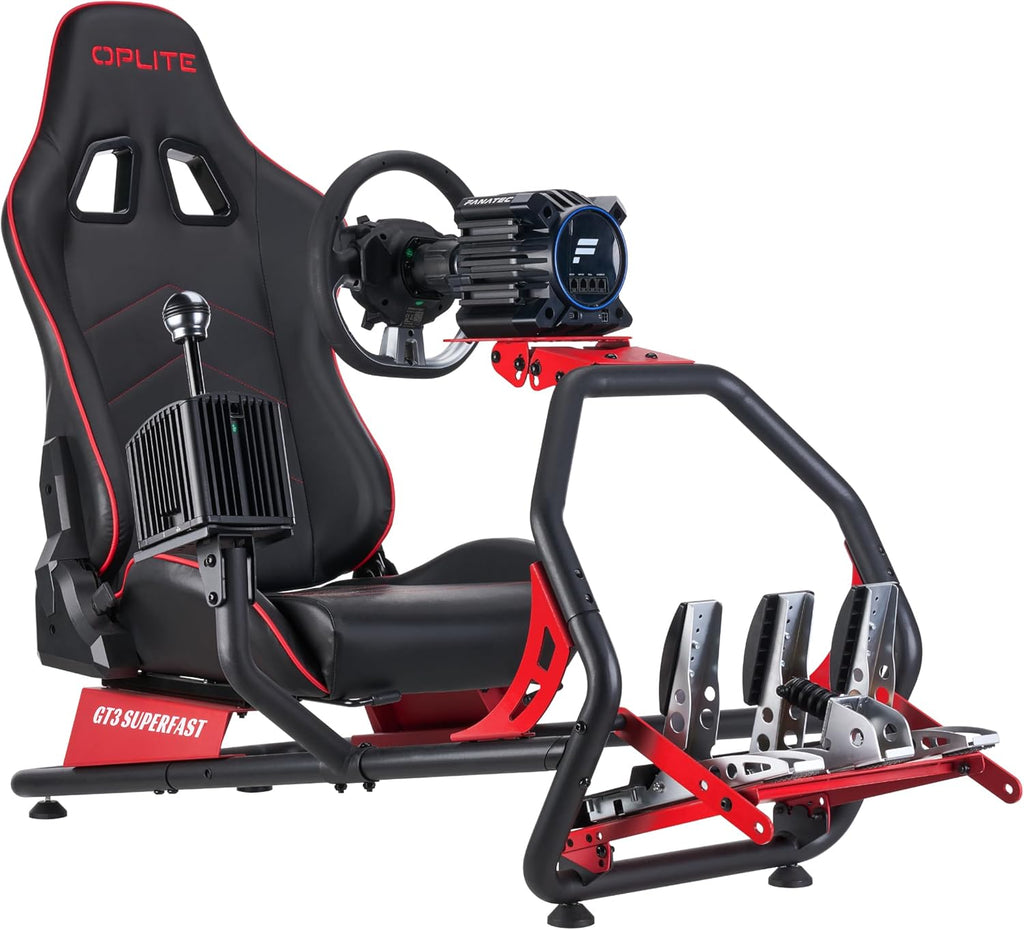 OPLITE GT3 Superfast V2 est un cockpit de simulation de conduite de type GT/Rallye,idal pour une introduction au SIMRACING