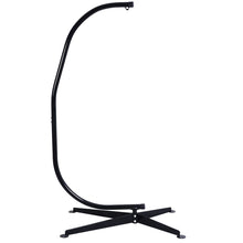 Load image into Gallery viewer, Support de hamac ou pour chaise suspendue Capacit 150 KG,en Fer de Haute Qualit,Moderne et stable,112x79x205,Noir -