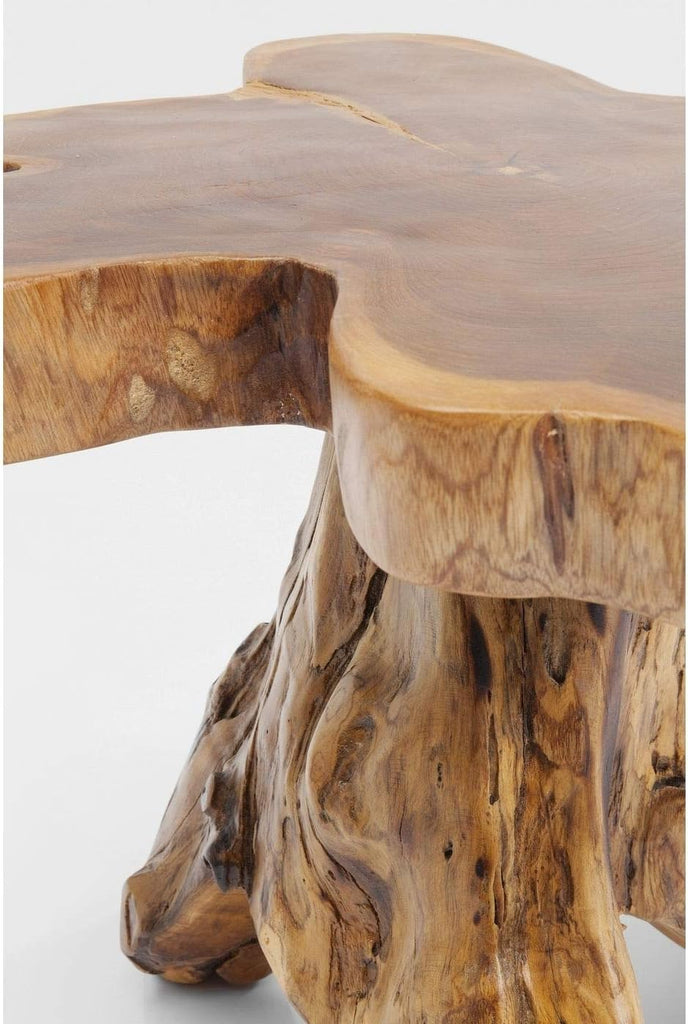 Kare Design Table d'appoint Tree, Bois Massif, Nature-Marron, Grand, Deco Intérieur, Decoration Chambre, Salon, Couloir, Maison, 40x50x50cm