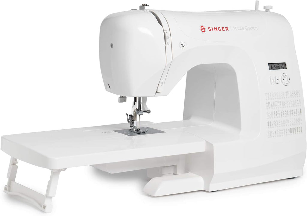 Haute Couture F527C Machine à coudre électronique Professionnelle,80 points,utilitaires,élastiques,décoratifs,Facile pour Débutants Electrique Portable,Maison