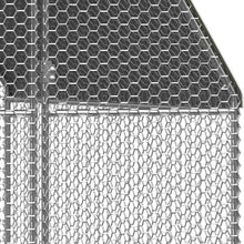 Load image into Gallery viewer, Poulailler d'extrieur 3 x 12 x 2 m acier galvanis toit en PE 02_0001693 -