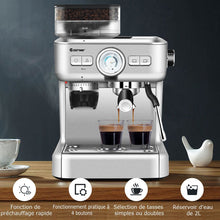 Load image into Gallery viewer, Machine à Café Automatique avec Broyeur à Grains 1350W 30 Niveaux de Poudre de Café Réglables Température Réglable -