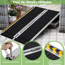 Load image into Gallery viewer, Rampe D檃ccs en Aluminium avec Plaque de Transition pour Maison 122L -