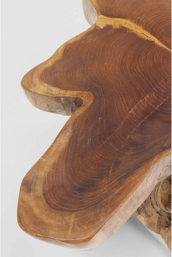 Kare Design Table d'appoint Tree, Bois Massif, Nature-Marron, Grand, Deco Intérieur, Decoration Chambre, Salon, Couloir, Maison, 40x50x50cm