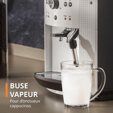 Load image into Gallery viewer, Machine  caf grain,1,7 L,2 tasses en simultan,Nettoyage automatique,Buse vapeur pour Cappuccino,Cafetire espresso,Essential noire YY8125FD,Noir -
