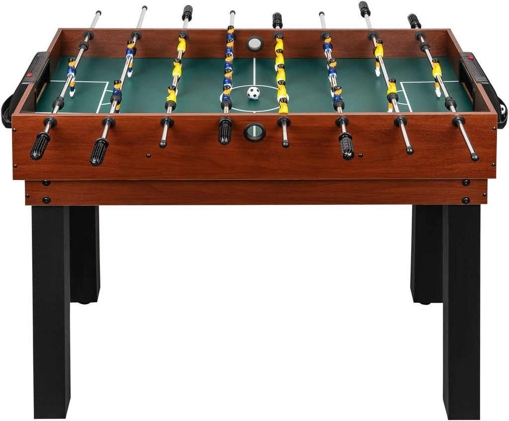 shelfmade Table de Jeux Multifonction, Baby Foot Enfant, Mini Baby Foot Bois, Billard Convertible, Mini Table de Ping Pong - Table multijeux Adulte - 10 Jeux en 1