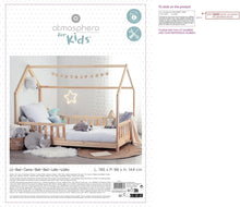 Load image into Gallery viewer, Lit cabane enfant Atmosphera Bosco 90 x 190 cm + matelas 90 x 190 cm Blanc