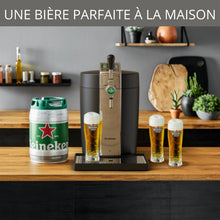 Load image into Gallery viewer, KRUPS BEERTENDER Machine à bière pression, Compatible avec les fûts de 5 L, Tireuse à bière, Pompe à bière, Indicateur température, Indicateur volume restant VB700800