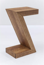 Load image into Gallery viewer, Kare Design Table d'Appoint Z Authentico, Marron, Bois Massif, Table de Salon, Meuble, Deco Intérieur, Décoration Chambre, Salon, Maison, 55x30x20 cm (H/L/P)