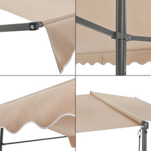 Load image into Gallery viewer, Store banne autoportant à double pente 400 x 300 x 260 cm sable 03_0008295 -