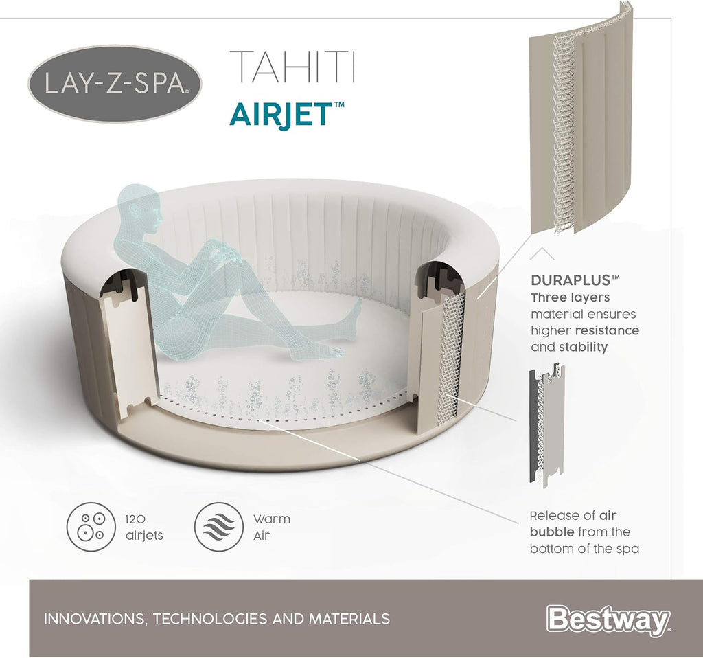 Spa gonflable rond Lay-Z-Spa® Miami Airjet2 - 4 personnes