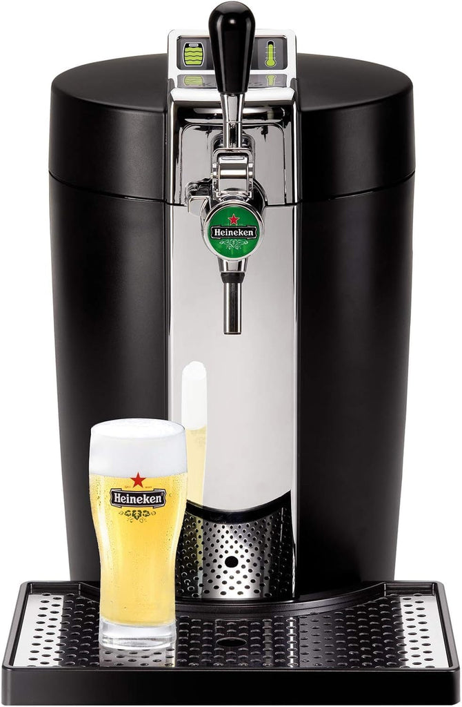 KRUPS BEERTENDER Machine à bière pression, Compatible avec les fûts de 5 L, Tireuse à bière, Pompe à bière, Indicateur température, Indicateur volume restant VB700800