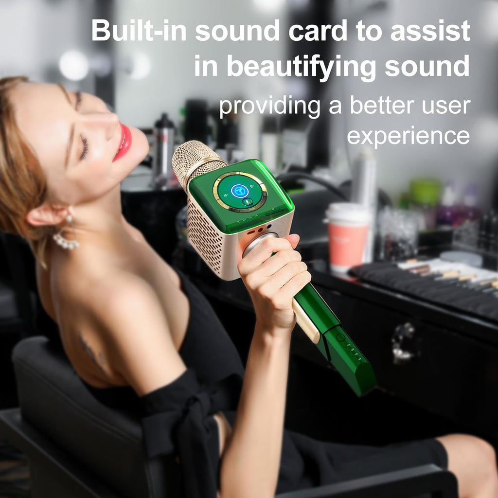 TOSING V1 Pro Professionnel 20W Machine karaoké pour Adultes/Microphone au lit,Récepteur U-Segment Lien vers Haut-Parleur Bluetooth Chanter AMP/TV/PC/Voitures/Smartphone