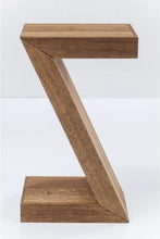 Load image into Gallery viewer, Kare Design Table d'Appoint Z Authentico, Marron, Bois Massif, Table de Salon, Meuble, Deco Intérieur, Décoration Chambre, Salon, Maison, 55x30x20 cm (H/L/P)