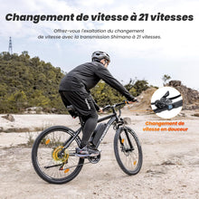 Load image into Gallery viewer, Touroll U1 Vélo Électrique, 26"/29" Vélo Électrique en Montagne pour Adulte, VTT électrique 250 W, Batterie Amovible 13AH, Autonomie 65 km, E-Bike 21 Vitesses