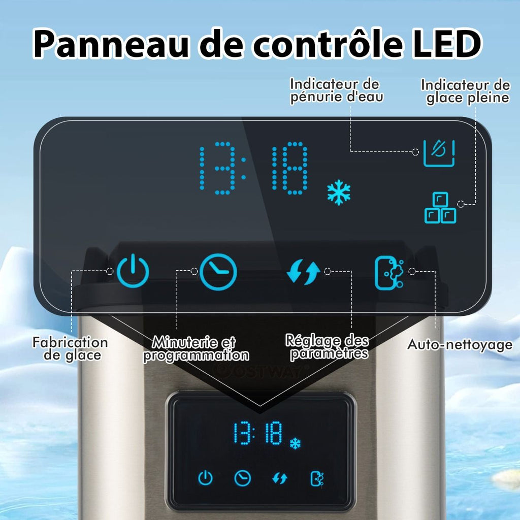 Machine  Glaons 24kg en 24h Panneau de Contr么le Tactile LED -