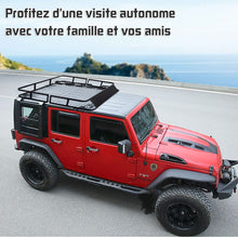 Load image into Gallery viewer, Porte-Bagages de Toit pour Voiture en Métal 122,5x102CM avec Déflecteur d’Air Capacité 75 KG Noir Accessoires Automobiles -